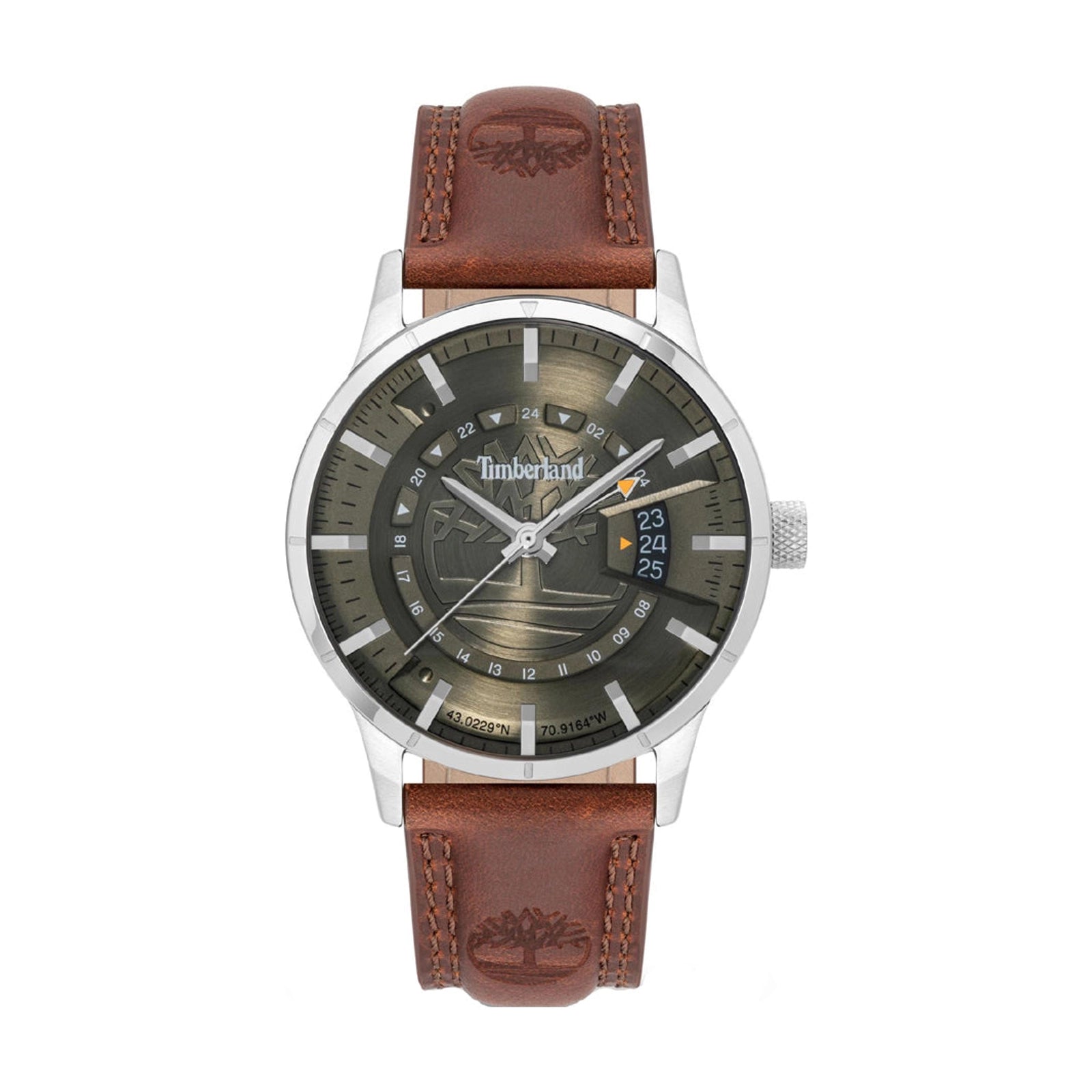 Timberland Bergeron TDWGB2201502 Mens Watch Dualtimer - Timberland Bergeron TDWGB2201502 Mens Watch Dualtimer